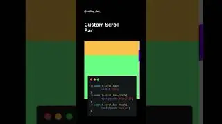 Custom Scroll Bar #html #webdesign #htmlcss #coding #webdevelopment #css #css3 #webprogramming