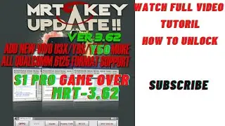 MRT 3.62 Latest Update VIVO S1 PRO/Y50 Game Over | S1 PRO Unlock Tutorial | VIVO Y50 Unlock MRT 3.62