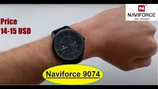 Кварцевые часы Naviforce 9074 nf9074m nf9074m WR30M black обзор, настройка, отзывы, цена, инструкция