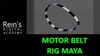 Motor belt setup using Wire and Lattice deformer - Maya Rigging tutorial.