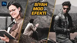 Fotoğraflara Havalı SİYAH TON Efekti | KAYDET - TEK TIKLA UYGULA | Photoshop CC Dersleri