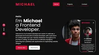 Personal Portfolio Website using HTML & CSS & JavaScript | WebDevWizard