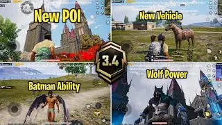 OMG!😟 Finally 3.4 Update Is Here - New Special Vehicle - New Werewolf VS Vampire - 3.4 Update -PUBGM