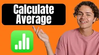 How to Calculate Average in Apple Numbers Spreadsheet