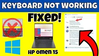 Hp Omen 15 Keyboard Not Working ||  keyboard keys working as shortcuts