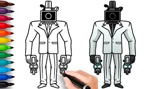 HOW TO DRAW LARGE CAMERAMAN | Skibidi Toilet - Easy Step by Step Drawing