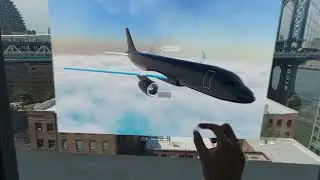 Threejs Aircraft Exhibition on Apple Vision Pro