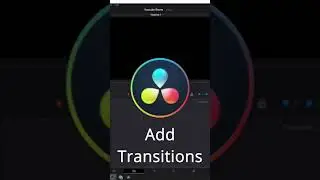 How to add TRANSITIONS to your videos using Davinci Resolve