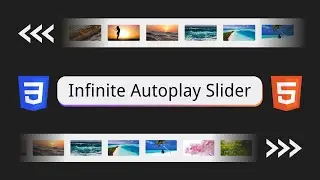 Create an infinite horizontal scroll animation slider with CSS only