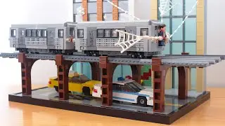 Lego Spider-man 2 Train Scene Diorama MOC