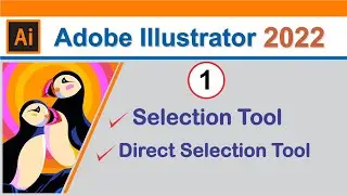 Adobe Illustrator CC 2022 Selection and Direct Selection Tool Tutorial Part 1 by, Amjad Graphics