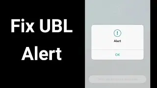 How to fix UBL app Alert error | How to fix ubl alert error | UBL app alert | UBL Alert