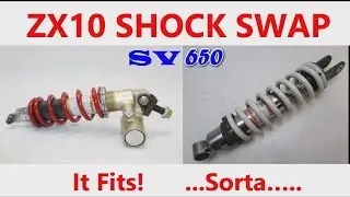 ZX10R Shock Swap On Suzuki SV650 Motorcycle