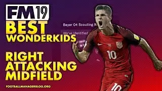 Football Manager 2019 Wonderkids | Top 10 Best Right Attacking MIdfield