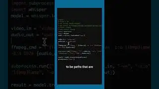 Transcribe Videos wit Python, OpenAI Whisper, & ffmpeg