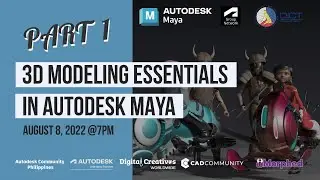 3D Modeling Essentials in Autodesk Maya Part 01