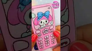 DIY Paper Phone /Kuromi & Melody paper crafts