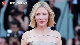 Watch: Stars including Cate Blanchett and Kevin Kline arrive for second day of Venice Film Festival