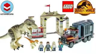 LEGO Jurassic World 76948 T. rex & Atrociraptor Dinosaur Breakout - LEGO Speed Build Review