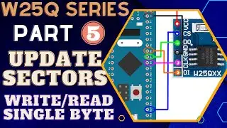 W25Q FLASH Memory || Part 5 || How to Update sectors & Write single Byte