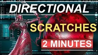 Blender 2.81 : Directional Procedural Scratches (In 2 Minutes!!!)