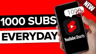 How To Get 1000 Subscribers EVERYDAY on YouTube in 2024 (new method)