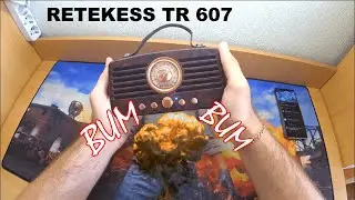 ✅ КИТАЙСКИЙ РАЗРЫВ - Винтаж, Золото, Портативная Колонка Retekess TR 607!!!