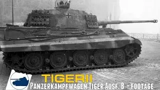 Rare WW2 Tiger II Königstiger Panzerkampfwagen Tiger Ausf. B - Footage.