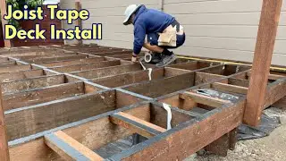 Joist Tape Install DIY Deck Project