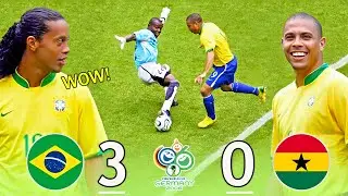 Brasil 3-0 Ghana - World Cup 2006  ➤ Ronaldo and Ronaldinho humiliating【HIGHLIGHTS & GOALS】