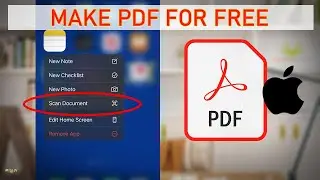 How to make PDF on iPhone for 100% FREE | No Third Party App Needed