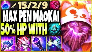 *Beware of BUSHES* New Max Pen Maokai Season 12 Build can do 50% HP with E 🔥 LoL Maokai s12 Gameplay