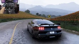 Ford Mustang Dark Horse - Forza Horizon 5 | Steering wheel gameplay