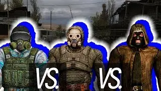 Чистое небо VS. Бандиты VS. Нейтралы. S.T.A.L.K.E.R. OGSM CS 1.8 CE