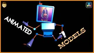 Import 3D Animated Models or Animate it inside DaVinci Resolve