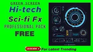 Green Screen Sci-fi Hitech User interface HUD / No copyright