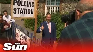 Nigel Farage ambushed by French reporter while casting his vote