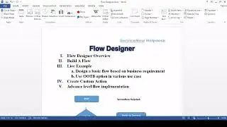 Part-1 | Flow Designer In ServiceNow | ServiceNow Flow Designer | ServiceNow Flow Designer Training