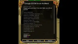 [AQW] How to Get ArchFiend DoomLord and Character Page Badge (Are You Ready)