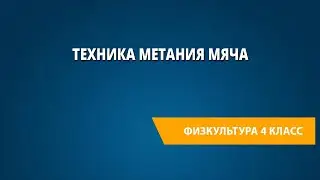 Техника метания мяча