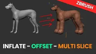 ZBrush Deformers: Inflate, Multi-Slice, Offset Tutorial