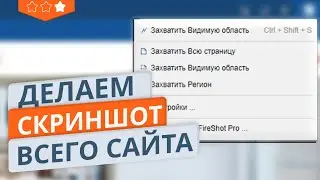 Как сделать скриншот всего сайта или его части | Расширение FireShot