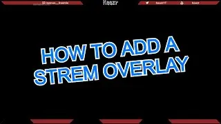 How to add a stream overlay to (OBS-FOR-FREE)