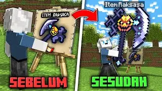 APAPUN YG AKU GAMBAR DI MINECRAFT, ITEM SUPER RAKSASA LANGSUNG MUNCUL!!