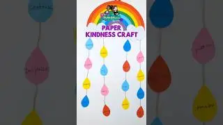 Spread kindness with an easy paper craft! 🌈 #papercraft #kidscraft #shorts #kindnessmatters