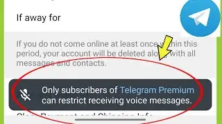 Only subscribers of Telegram Premiumcan restrict receiving voice messages ?