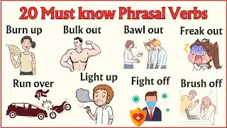 Lesson 50: Very Interesting Phrasal Verbs with meaning and examples #phrasalverbs