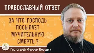 ЗА ЧТО ГОСПОДЬ ПОСЫЛАЕТ МУЧИТЕЛЬНУЮ СМЕРТЬ ?  Протоиерей Феодор Бородин