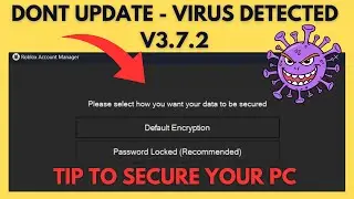 Roblox Account Manager (Dont Update v3.7.2) Trojan (Fix & Step to Use Safely)