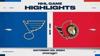 NHL Highlights | Blues vs. Senators - October 29, 2024